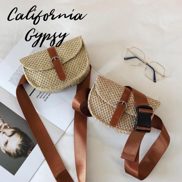 Woven Boho Sea Grass Fanny Pack - Picture 4 of 12